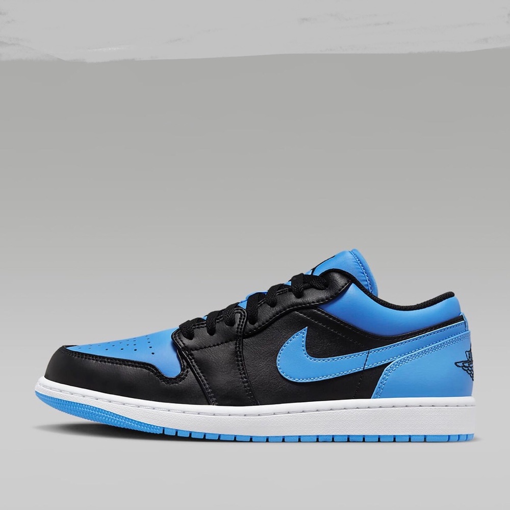 Jordan Black University Blue Sneakers